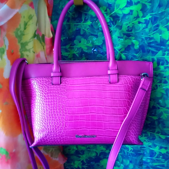 Enzo Angiolini Bags Enzo Angiolini Magenta Crocodile Pattern